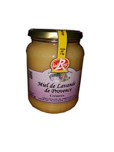 Miel de lavande de Provence Crémeux en pot verre de 1 Kg