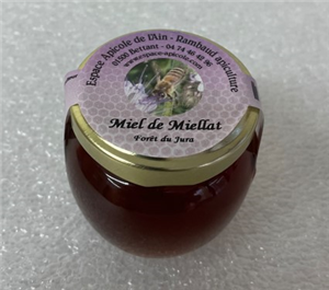 Miel de Miellat (Forêt du Jura) - pot verre de 125 gr