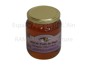 Miel de Forêt du Bugey (Châtaignier, Tilleul et Ronce) - pot verre de 500 gr