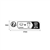 Etiquette Tri selectif 8 x 27 mm (pot plastique +couvercle) -Boîte de 750