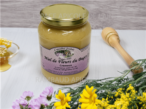Miel de Fleurs du Bugey Crémeux en pot verre de 1Kg