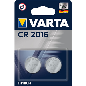 Pile VARTA Electronique Lithium CR2016 (2 unités)