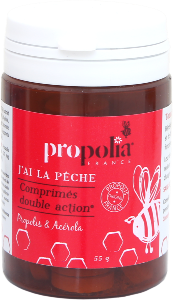 Comprimés double action Propolis Acérola  ss sucre (66 gr)