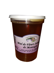 Miel de fleurs sauvages de Montagne pot plastique de 500 gr