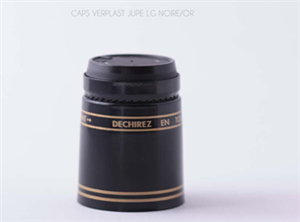 Bouchon bague Verplast D29mm NOIR à JL pour bouteille huile/vinaigre - Sachet 50
