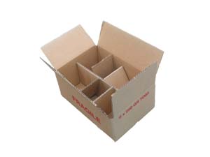 Carton pour 6 pots verre 212ml  TO63