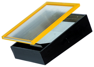 Cérificateur solaire inox et bois 54 X 72 cm SANS PIED