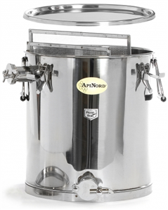 Maturateur Décanteur inox 35 kg APINORD avec système de serrage et tamis