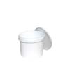 Seau plastique blanc 5 Kg + couvercle