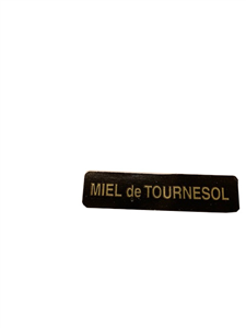 Etiquette d'appellation miel de tournesol, le mille