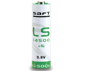 Pile lithium LS14500 SAFT Format AA 3.6 V 2450 mah