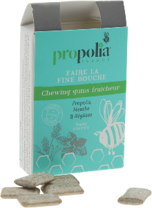 Chewing gum  Propolis Menthe et Réglisse (sans gluten et sans sucre)