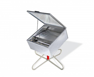 Cérificateur solaire orientable "Solaris inox" (700x700x320mm)