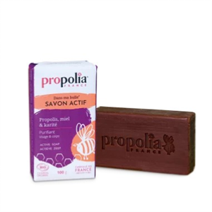 Savon actif  Propolis BIO - Propolis Bio, Miel Bio  & Karité Bio100 gr