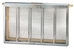 Cage inox d'isolation grille à reine pour1 cadre Dadant corps