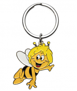 Porte clés abeille métal