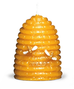 Moule à bougie "ruche paille + abeille" gros modèle