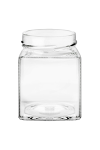 Pot verre 314 ml TO66 DECO CARRE (D h14) - Le pack de 20