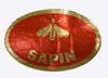 Etiquette ovale d'appellation  "Sapin" ,le mille