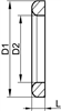 Joint de raccord semi torique DN40