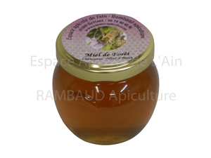 Miel de Forêt du Bugey (Châtaignier, Tilleul et Ronce) - pot verre de 125 gr