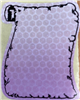 Etiquette personnalisable parchemin violette Alvéoles  - 45x52 , le cent