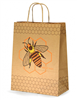 Sac cabas Papier motif "Abeille" petit modèle - Paquet de 10