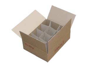 Intercalaire pour carton  12 pots verre de 250 gr