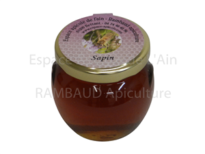 Miel de sapin en pot verre de 125 gr