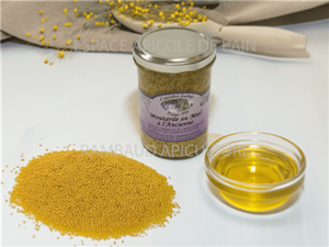 Moutarde à l'ancienne au Miel - 200 gr