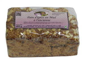 Pain d'épice au miel à l'ancienne - 500 gr