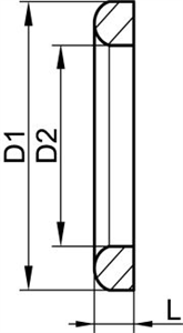 Joint de raccord semi torique DN40