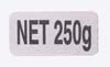 Etiquette mention de poids "NET 250g",les 1000