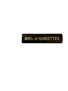 Etiquette d'appellation  miel et noisette ,le mille