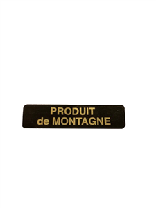 Etiquette d'appellation "Produit de montagne" ,le mille