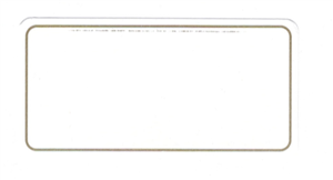 Etiquette personnalisable rectang. ivoire +  liseret doré - 70 x 35 , le cent