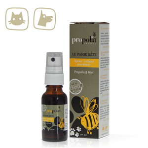 Spray cutané purifiant (Propolis et Miel) 20 ml