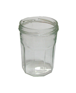 Pot verre 385 ml TO82 ménage (facettes) par  palette de 3136 unités